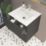 Newland  Double Drawer Wall-Mounted Vanity Unit with Basin Matt Midnight Mist 600mm x 450mm x 540mm