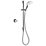Mira Mode Gravity-Pumped Rear-Fed Chrome Thermostatic Digital Mixer Shower