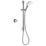 Mira Mode Gravity-Pumped Rear-Fed Chrome Thermostatic Digital Mixer Shower