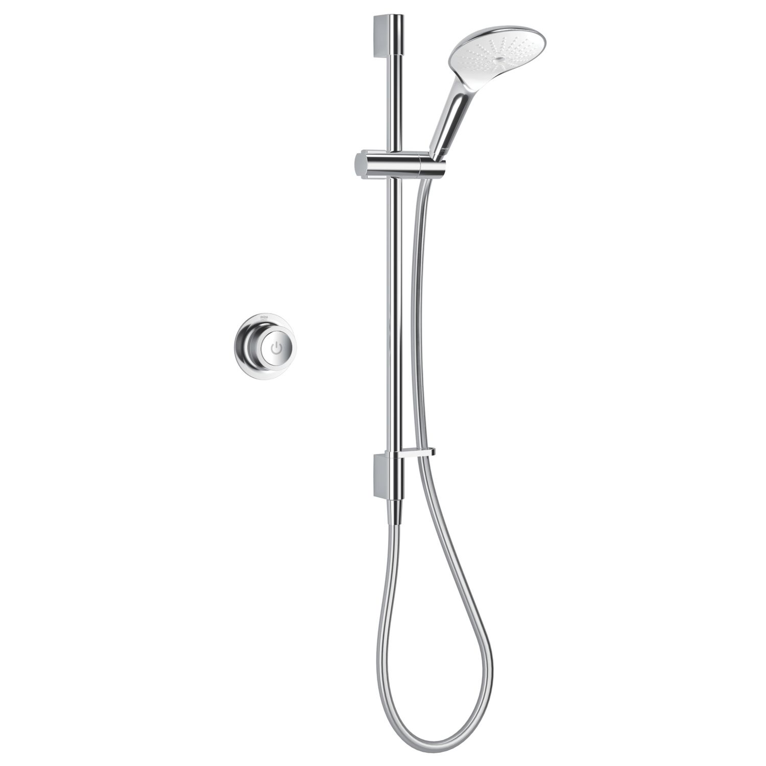 Mira Mode Gravity-Pumped Rear-Fed Chrome Thermostatic Digital Mixer Shower (492RV)