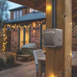 British General Storm IP66 20A 1-Gang 2-Way Weatherproof Outdoor Switch with LED