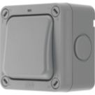 British General Storm IP66 20A 1-Gang 2-Way Weatherproof Outdoor Switch with LED
