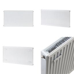 Flomasta 600mm x 1200mm 5472BTU White Type 21 Convector Radiator