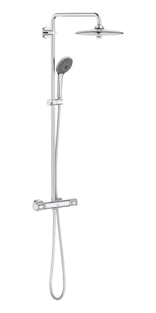 Grohe Vitalio Joy 260 CoolTouch
 HP Rear-Fed Exposed Chrome Thermostatic Shower System