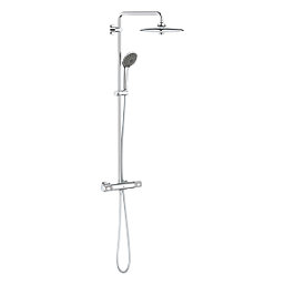 Grohe Vitalio Joy 260 CoolTouch
 HP Rear-Fed Exposed Chrome Thermostatic Shower System