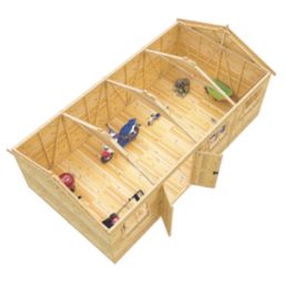 Shire  20' x 10' 6" (Nominal) Apex Tongue & Groove Timber Workshop