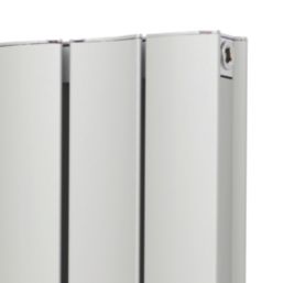 Venus 1500mm x 345mm 3087BTU Matt Chrome Vertical Designer Radiator