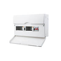 British General  16-Module 10-Way Part-Populated  Dual RCD Consumer Unit