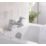 Bristan Orta Chrome 125mm Deck Mounted Lever 2 Tap Holes Bath Mixer Tap