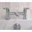 Bristan Orta Chrome 125mm Deck Mounted Lever 2 Tap Holes Bath Mixer Tap