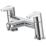 Bristan Orta Chrome 125mm Deck Mounted Lever 2 Tap Holes Bath Mixer Tap