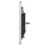 Schneider Electric Ultimate Low Profile 1-Gang Coaxial TV / FM Socket Brushed Chrome with Black Inserts