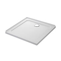 Mira Flight Safe Square Shower Tray with 2 Upstands White 900 x 900 x 40mm
