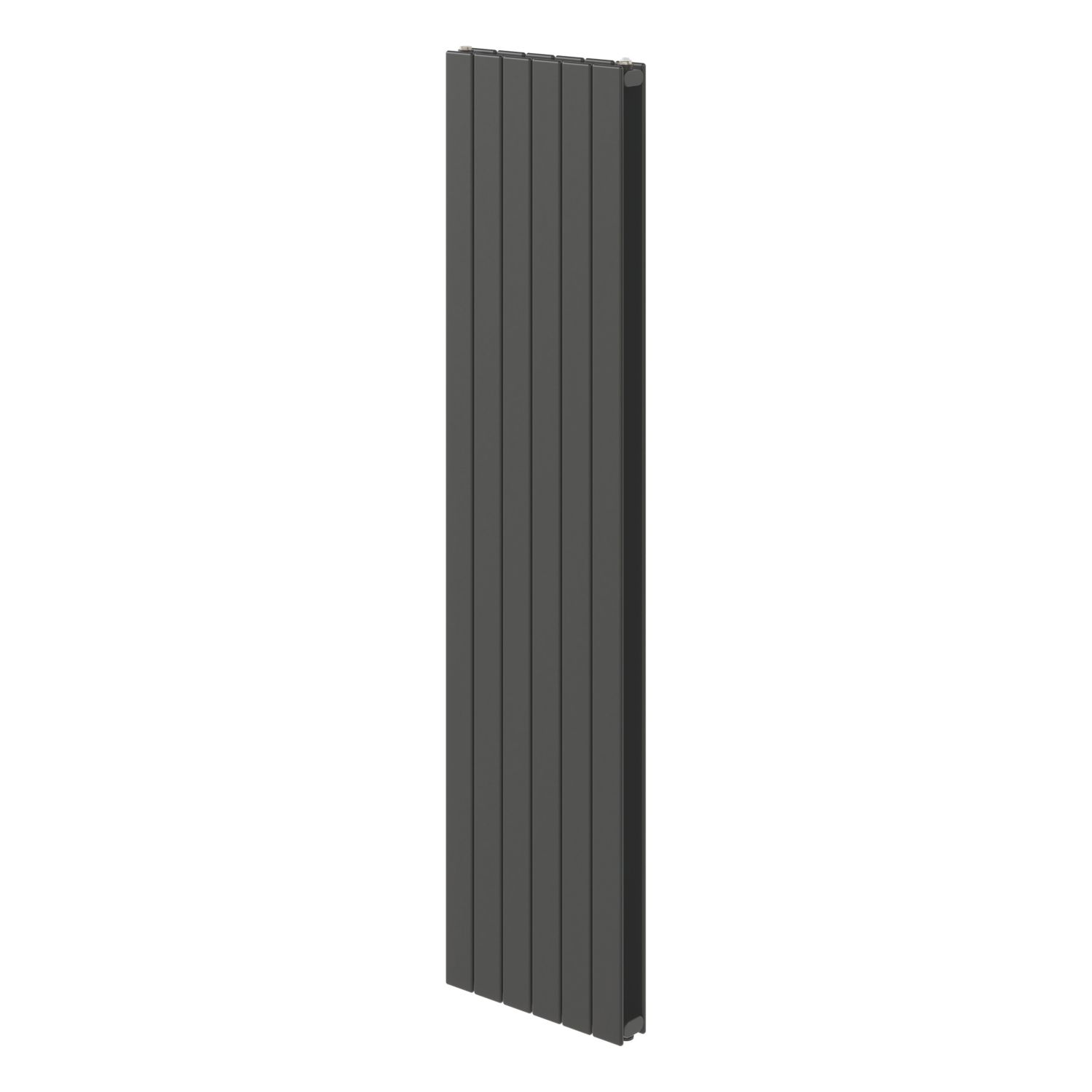 Flomasta 1800mm x 433mm 4505BTU Matt Charcoal Vertical Designer Radiator (4938D)