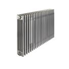 Acova 600mm x 1226mm 7079BTU Raw Metal Horizontal 4 Column Radiator