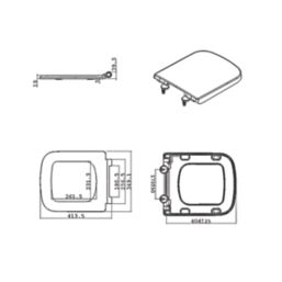 Florida Soft-Close with Quick-Release Toilet Seat Urea Formaldehyde White