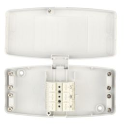 Hager J803 32A Maintenance Free Junction Box 65 x 30 x 140mm White