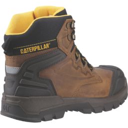 CAT  Size 13  Beige Waterproof Steel Toe Cap Safety Boots