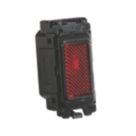 Knightsbridge Grid Red Neon Power Indicator  230V