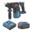 Refurb Erbauer ERI1078SDS 3.4kg 18V 1 x 4.0Ah Li-Ion EXT Brushless Cordless SDS Plus Drill