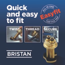 Bristan Echo Easyfit  Mono Kitchen Sink Mixer Taps Chrome Plated 1 Pair