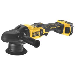 DEWALT DCM848P2-GB 125mm 18V 2 x 5.0Ah Li-Ion XR Brushless Cordless Dual Action Polisher