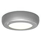 4lite  Round LED Cabinet Light Silver 2W 180lm 3 Pack