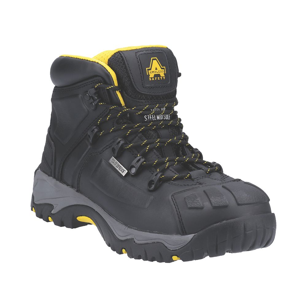 Amblers AS803 Safety Boots Black Size 10 | Safety Boots | Screwfix.com