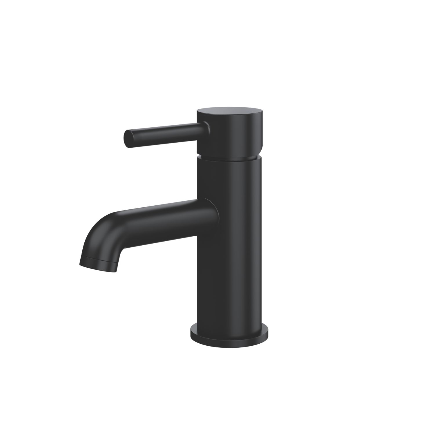 ETAL Bounce Matt Black 147mm Cloakroom Lever Mono Basin Mixer Tap (493KG)