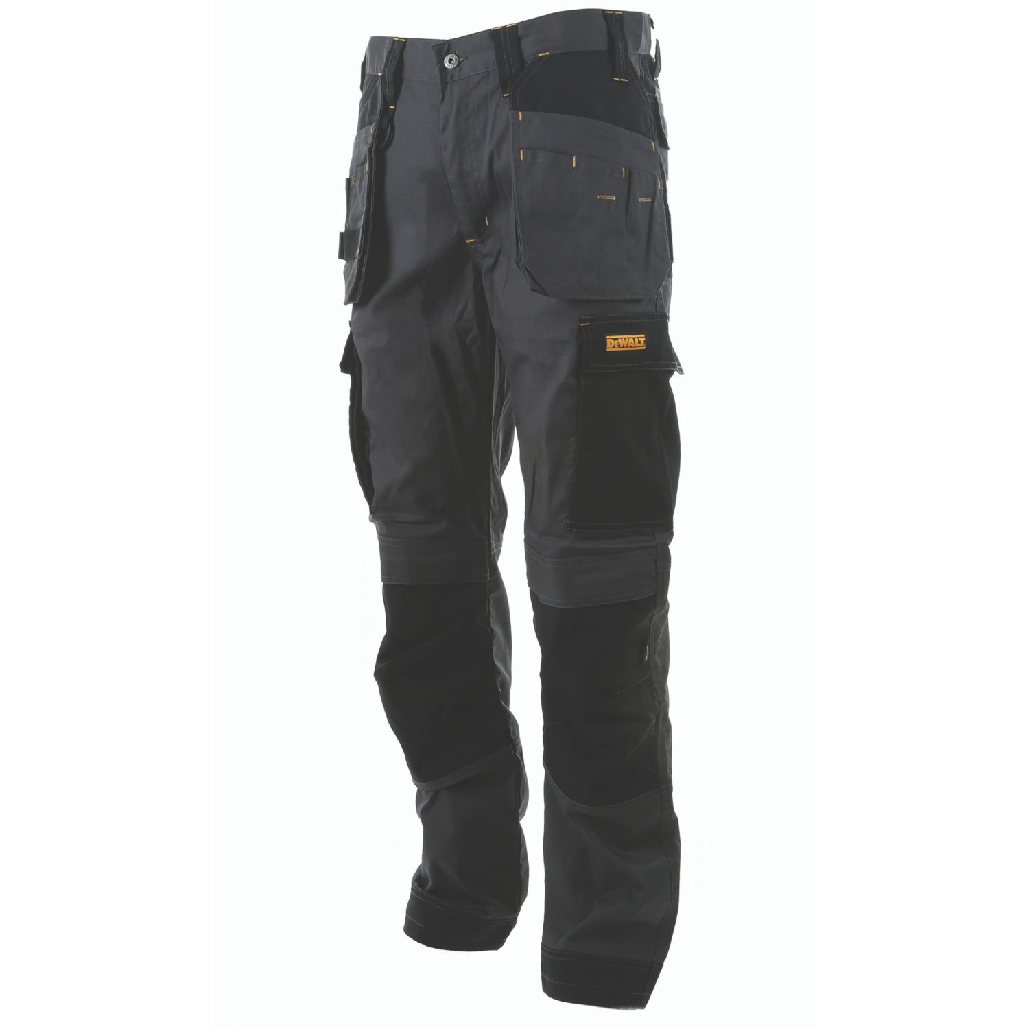 DEWALT Barstow Holster Work Trousers Charcoal Grey 36" W 29" L (493KY)