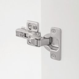 Eclipse 3D Adjustable Soft Close Steel 105° Inset Nickel Cabinet Hinges 62mm 2 Pack