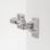 Eclipse 3D Adjustable Soft Close Steel 105° Inset Nickel Cabinet Hinges 62mm 2 Pack