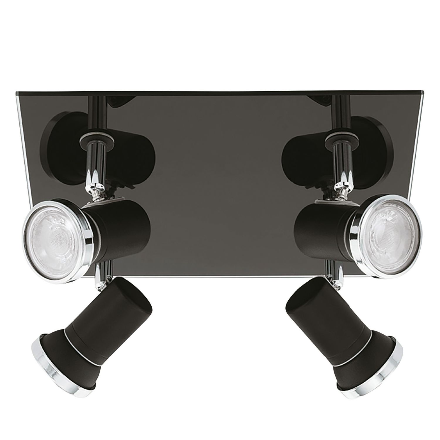 Eglo Tamara 1 LED Square 4-Light Spotlight Black 3W 240lm (493PL)