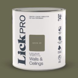 LickPro  2.5Ltr Green 05 Vinyl Matt Emulsion  Paint