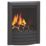Be Modern Design Black Rotary Control Inset Gas Manual Fire 510mm x 173mm x 605mm