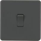 Knightsbridge  10AX 1-Gang 2-Way Light Switch  Anthracite