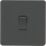 Knightsbridge  10AX 1-Gang 2-Way Light Switch  Anthracite