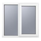 Crystal  Right-Hand Opening Obscure Double-Glazed Casement White uPVC Window 1190mm x 965mm