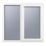 Crystal  Right-Hand Opening Obscure Double-Glazed Casement White uPVC Window 1190mm x 965mm