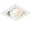 Saxby Xeno Swivel & Tilt Square Recessed 1-Light  Downlight Matt White