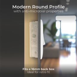 British General 800 Series 20A 16AX 1-Gang 2-Way Light Switch  White