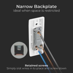 British General 800 Series 20A 16AX 1-Gang 2-Way Light Switch  White