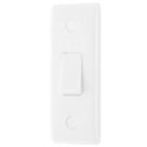British General 800 Series 20A 16AX 1-Gang 2-Way Light Switch  White