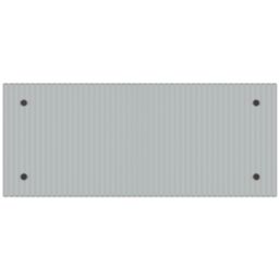 Splashback  Bathroom Splashback Fluted Clear with Bronze Caps 250mm x 600mm x 4mm