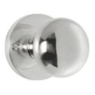 Carlisle Brass Mushroom Mortice Knob 61mm Pair Polished Chrome