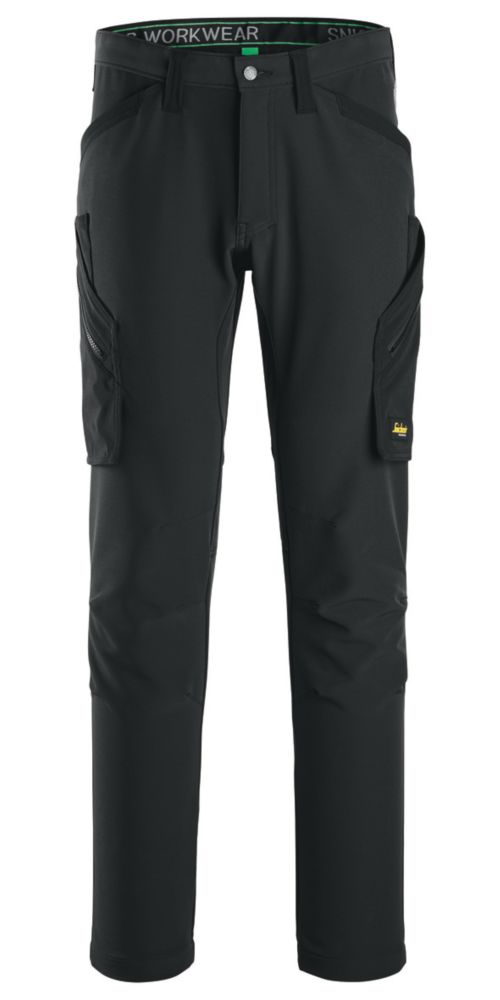 Snickers 6873 Stretch Trousers Black 35" W 30" L