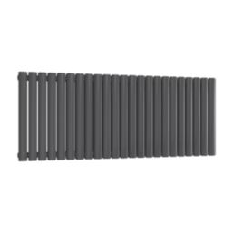 Reina Elips Double 600mm x 1440mm 5747BTU Anthracite Horizontal Designer Radiator