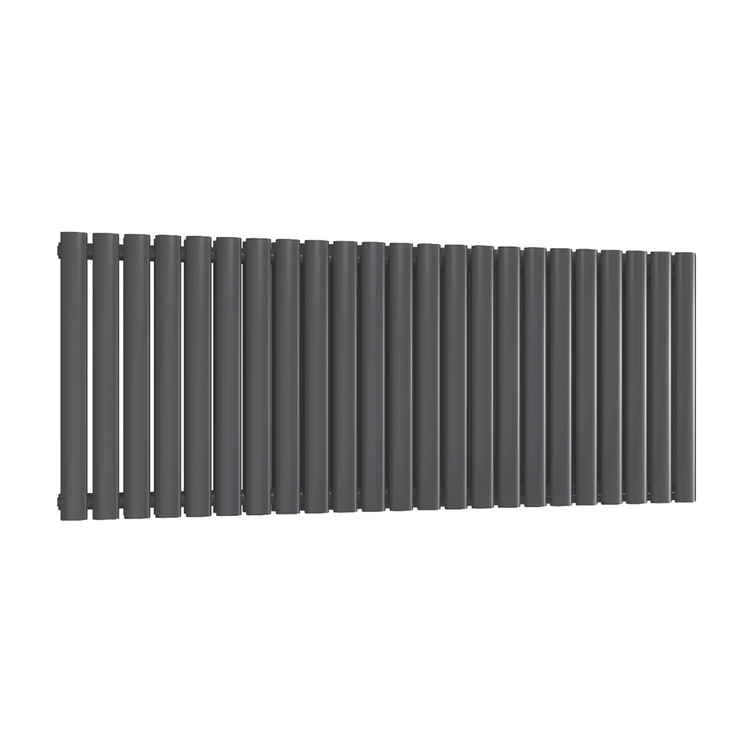 Reina Elips Double 600mm x 1440mm 5747BTU Anthracite Horizontal Designer Radiator (494EE)