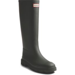 Hunter Downpour Tall Size 7 Womens Dark Olive Non Safety Wellies