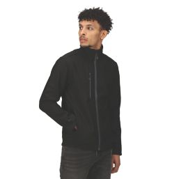 Regatta Honestly Made Softshell  Jacket Black X Large 43.5" Chest